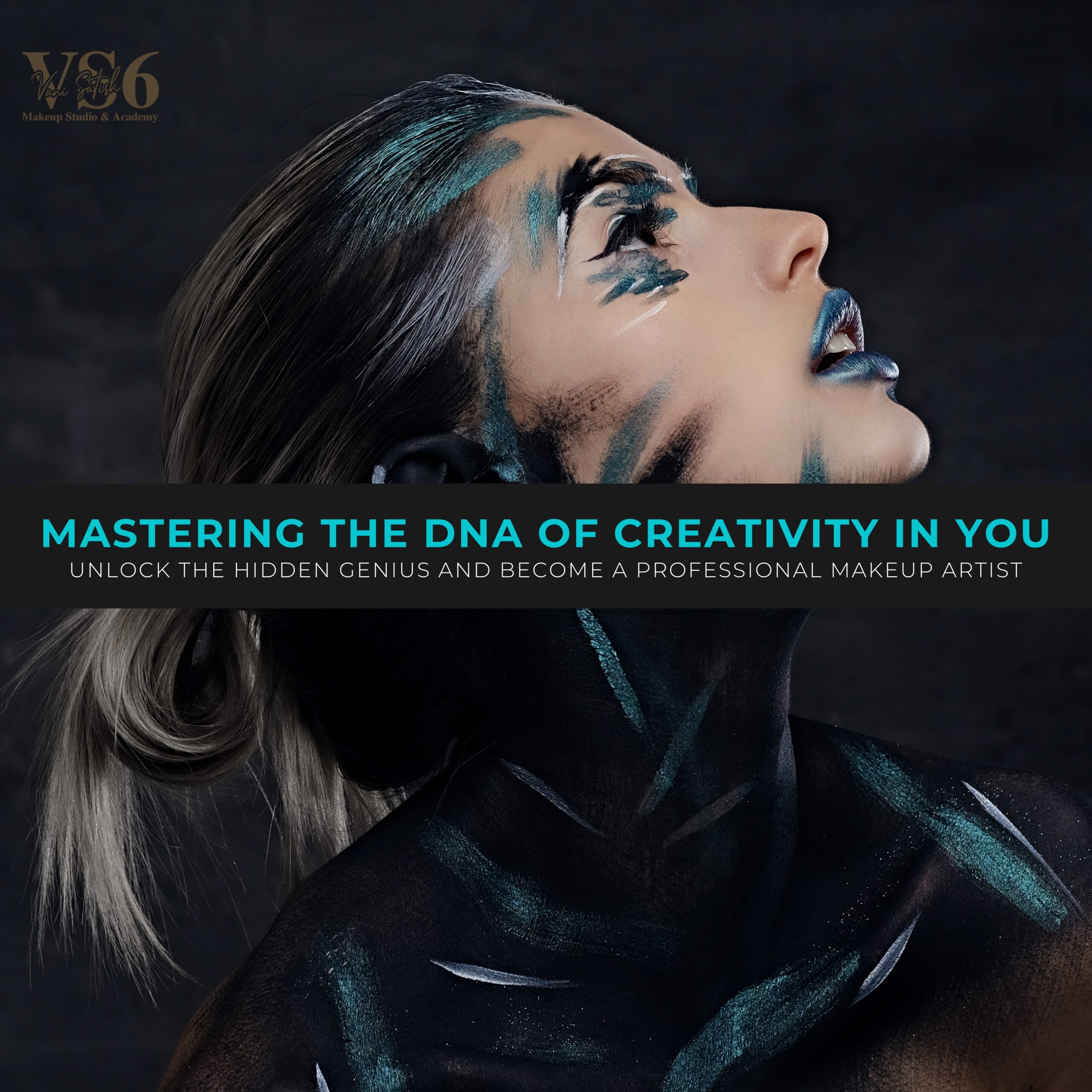 Students learning professional makeup techniques at VS6 Makeup Studio & Academy, Bangalore — unlock your creative DNA.