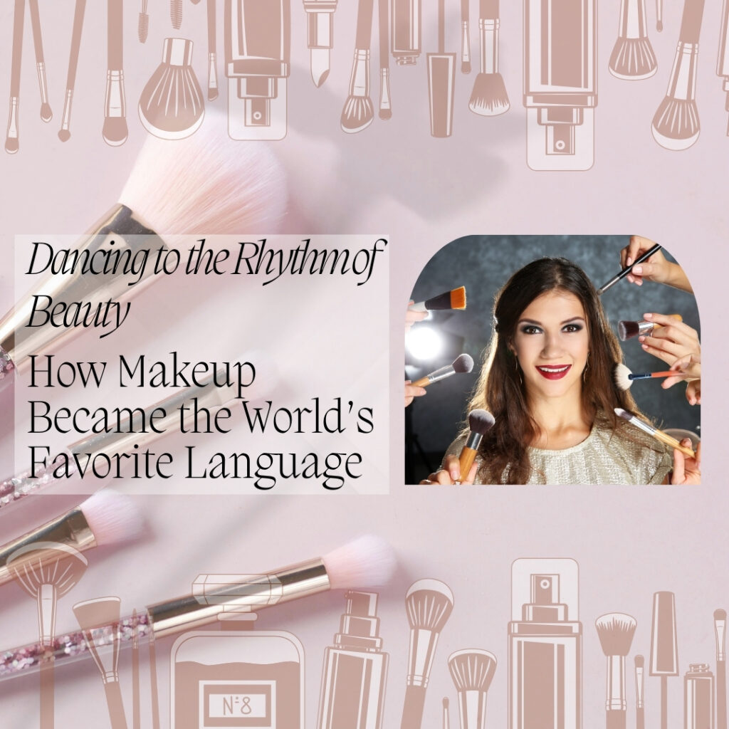 Dancing to the rhythm of beauty blog cover — modern makeup artistic expression