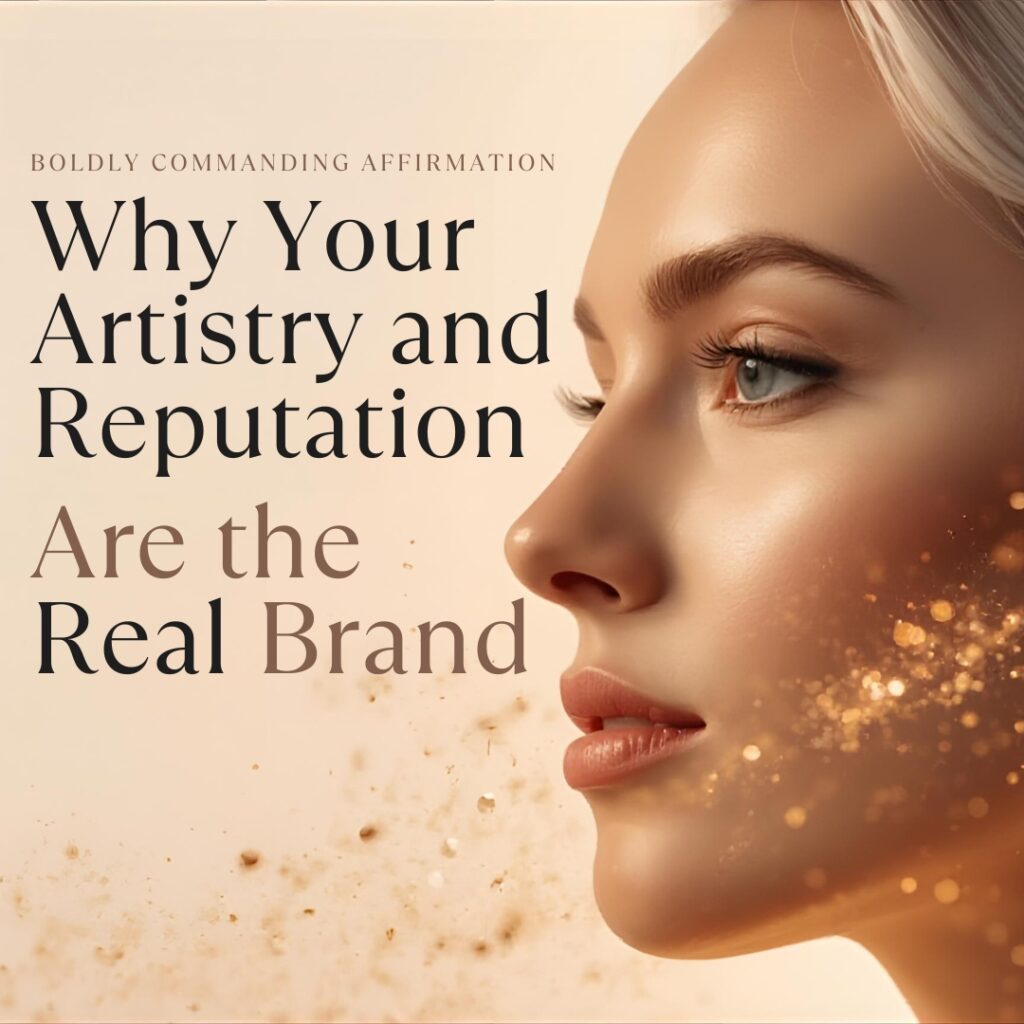 Makeup artist showcasing signature artistry that defines personal brand in India