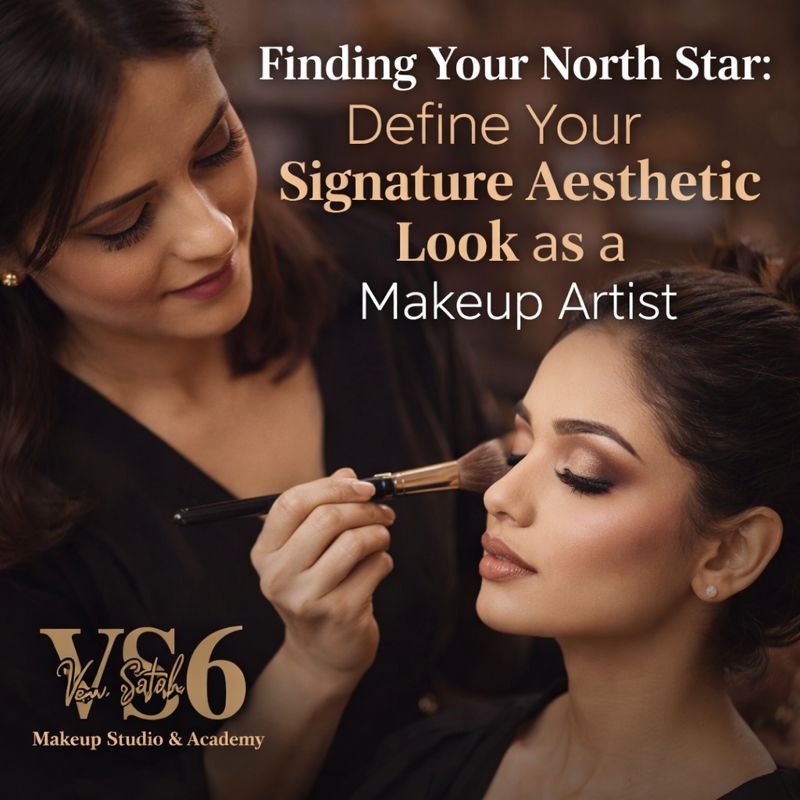 Signature aesthetic makeup look created by a professional makeup artist in Bangalore
