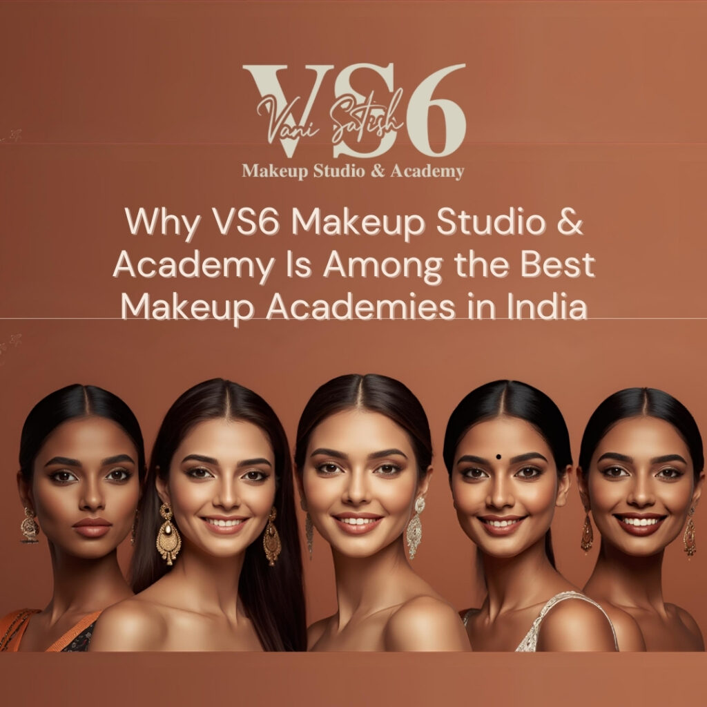 Students learning professional makeup at best makeup academy in Bangalore VS6