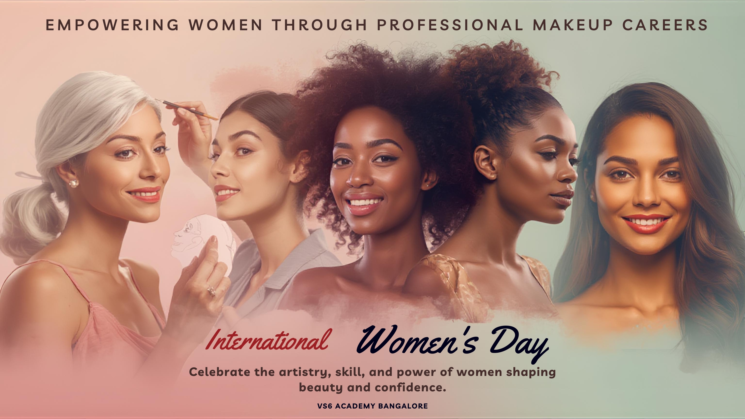 International Women’s Day makeup training empowering women at the best makeup academy in Bangalore